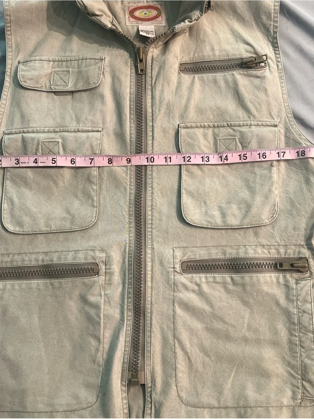 Vintage Banana Republic Fishing Vest Pockets Safari Travel Size XS Beige hunting